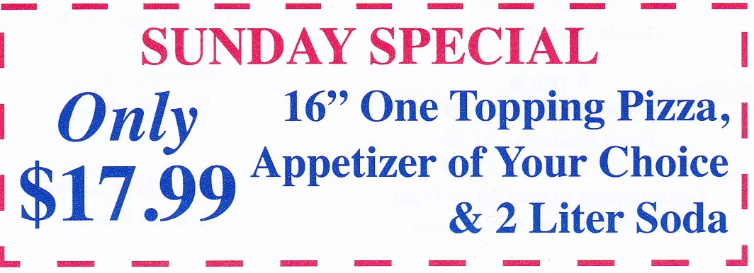 Specials &amp; Coupons - Joe's Pizza &amp; Subs